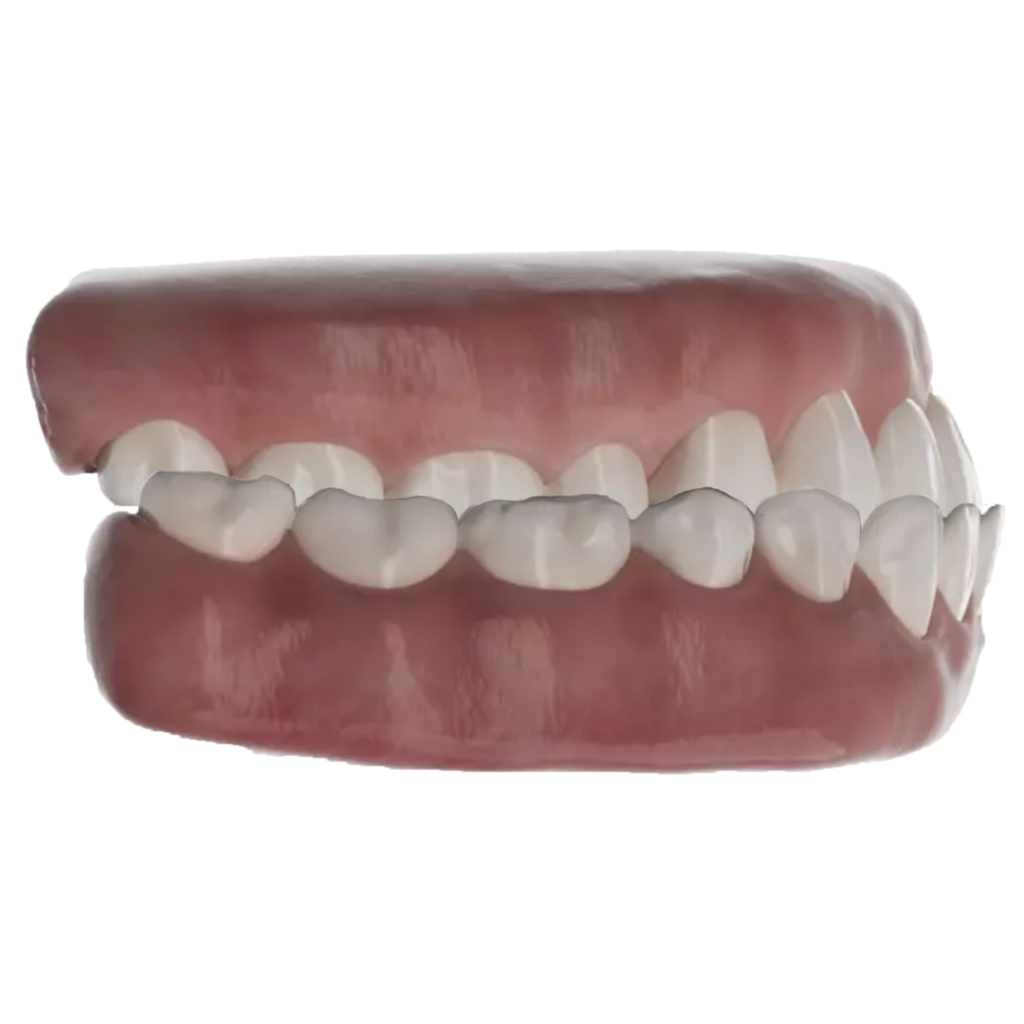 gouttières dentaires invisibles : Inversé d'articulé